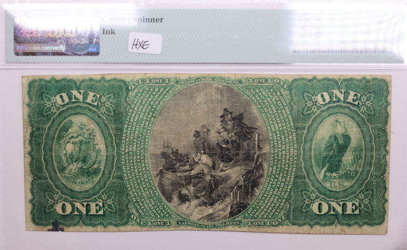 1865 $1, National Bank Note, Providence, Rhode Island., PMG Very Fine-20., LGNG026