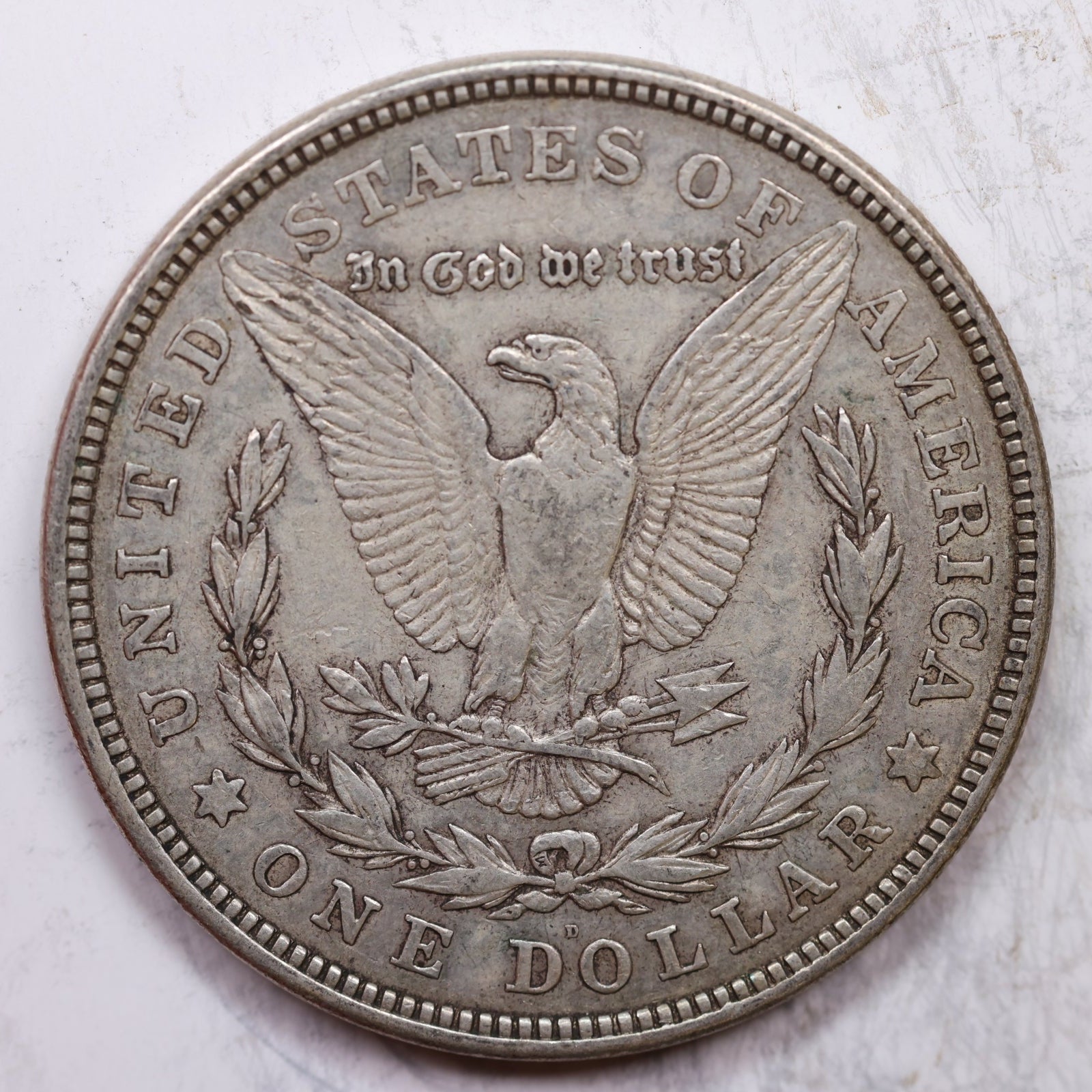 1921-D Morgan Dollar, Extra Fine Circulated Coin, Store Sale #DR0262