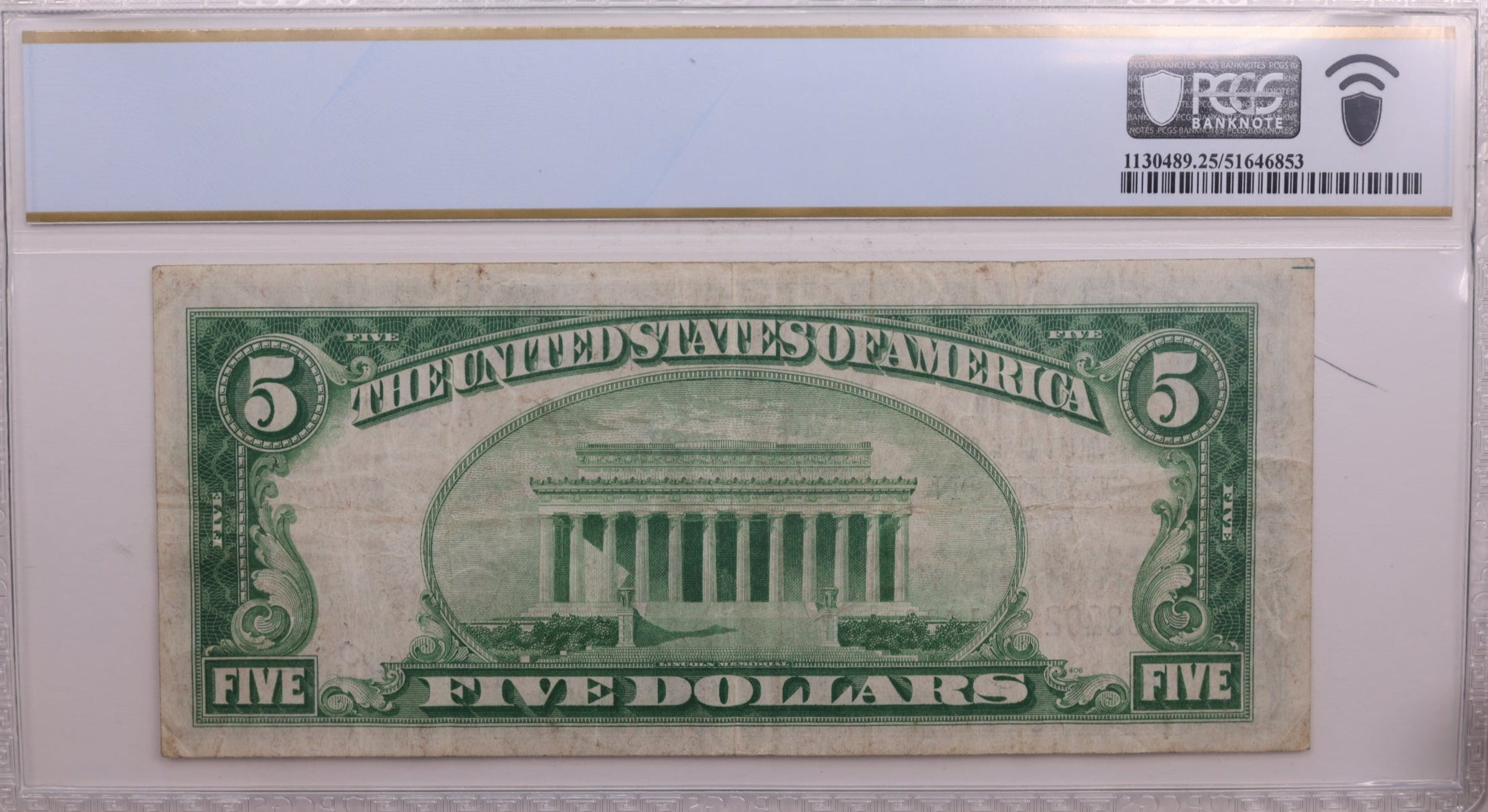 1929 $5., National Currency., Staunton, Virginia., PCGS VF25., #SGNB002