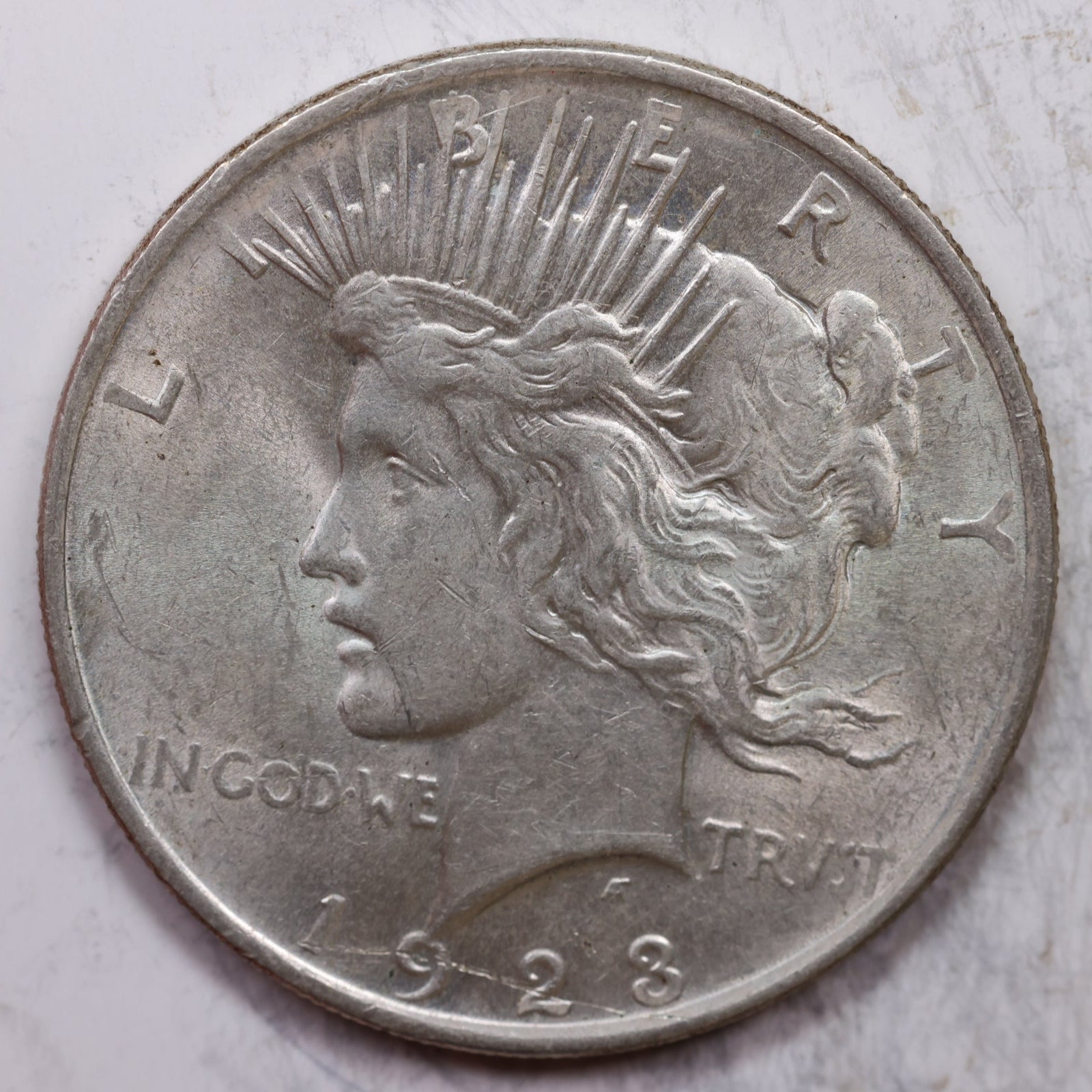 1923 Peace Silver Dollar, Uncirculated Coin, Store Sale #DR0303