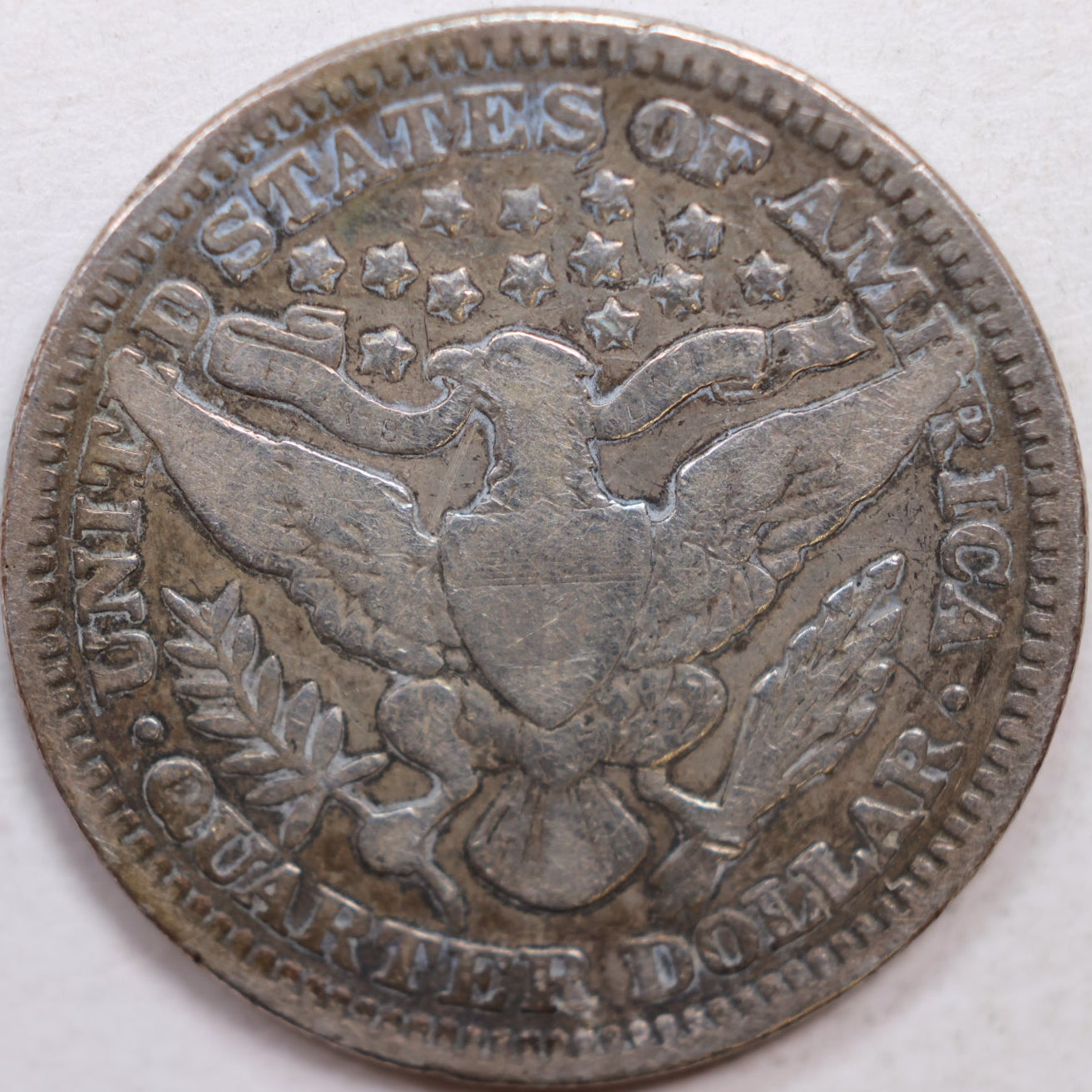 1900 Barber Silver Quarter, Very Good Circulated Coin, Store #QR1045