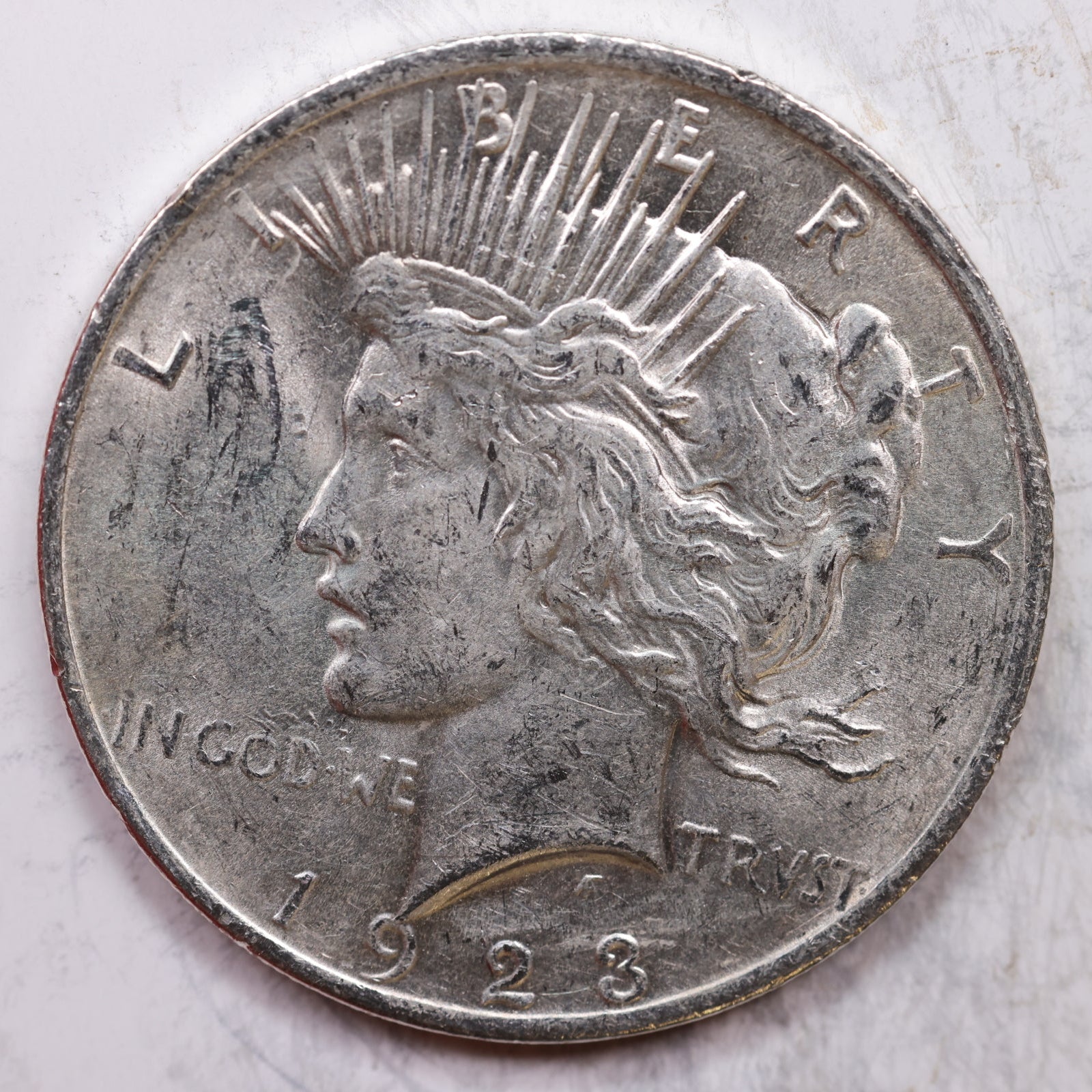 1923 Peace Silver Dollar, Uncirculated Coin, Store Sale #DR0307