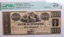 18__ $100, Monroe Michigan., RARE Obsolete Currency., PMG VF25., Store
