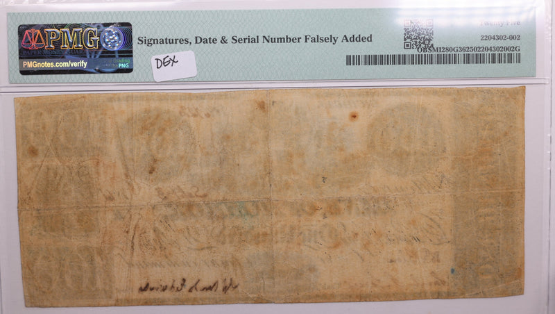 18__ $100, Monroe Michigan., RARE Obsolete Currency., PMG VF25., Store