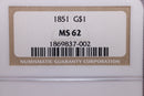 1851 Liberty Head Gold Dollar., NGC MS-62., Store Sale