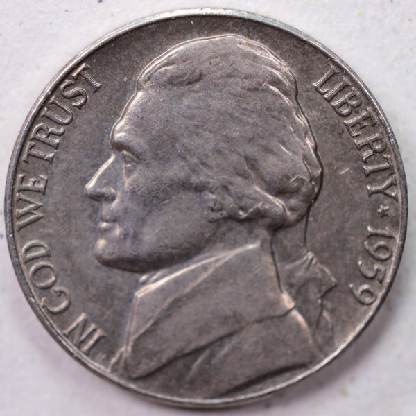 1959 Jefferson Nickel, Uncirculated coin, Store #UN959