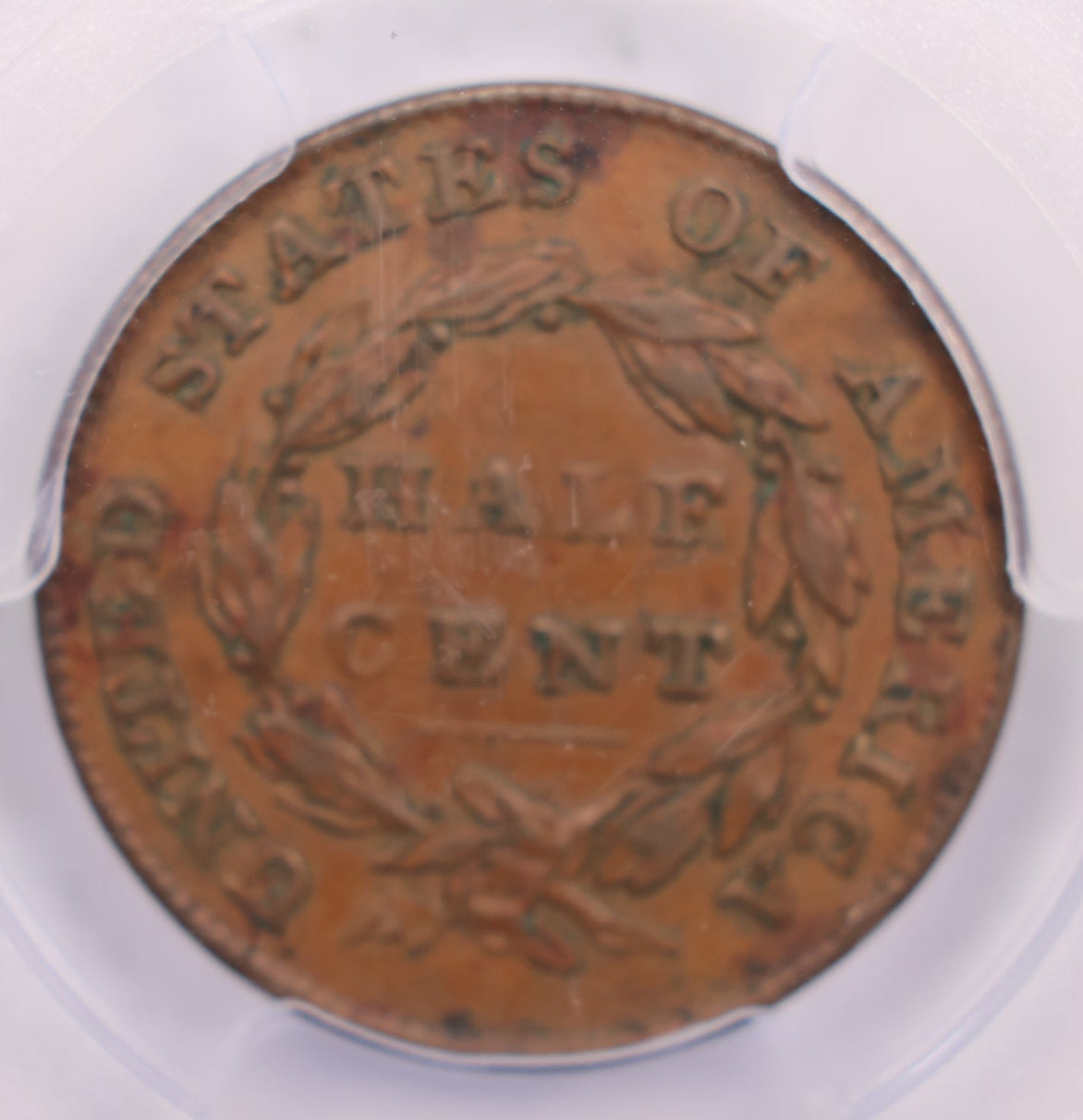 1832 Half Cent., PCGS Certified AU-53., Nice Eye Appeal., Store #GHC002