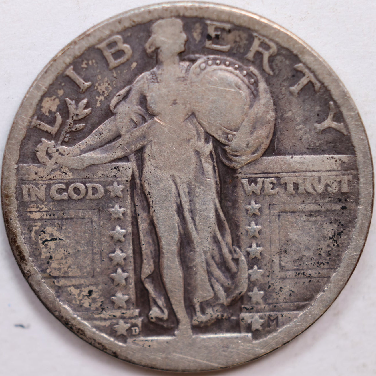 1920-D Standing Liberty Quarter, Good Circulated Coin, Store #QR1061