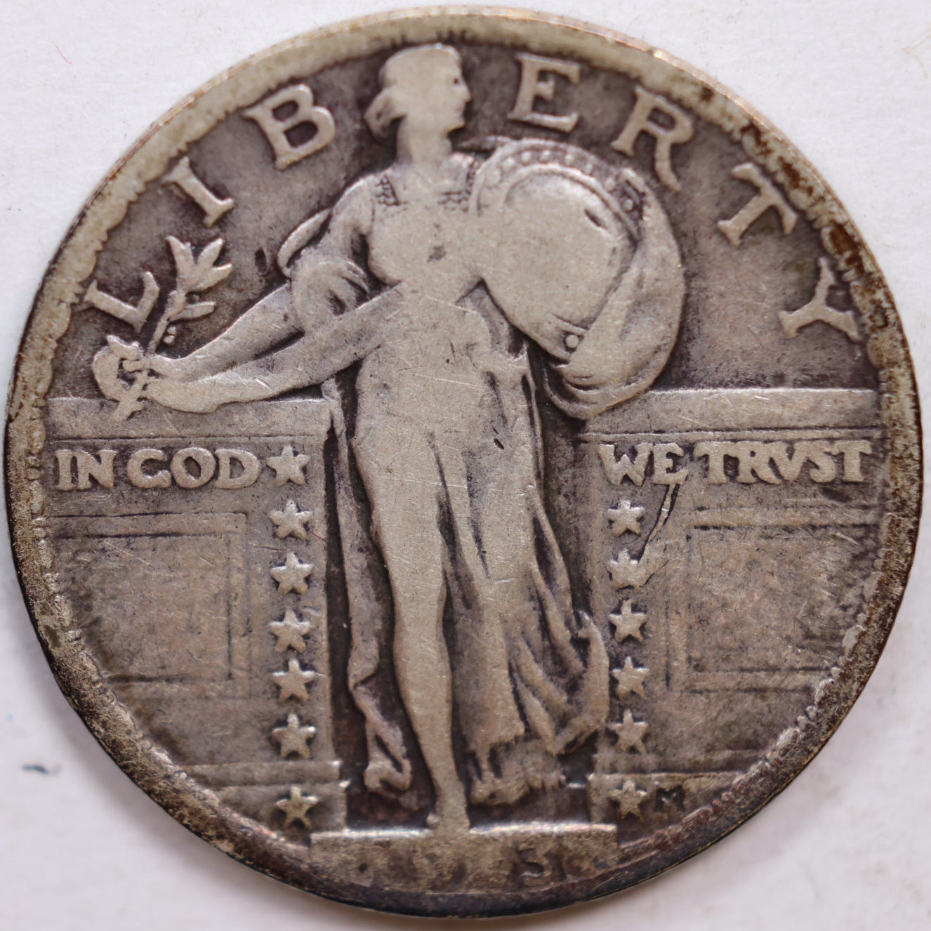 1923 Standing Liberty Quarter, Fine Circulated Coin, Store #QR1062