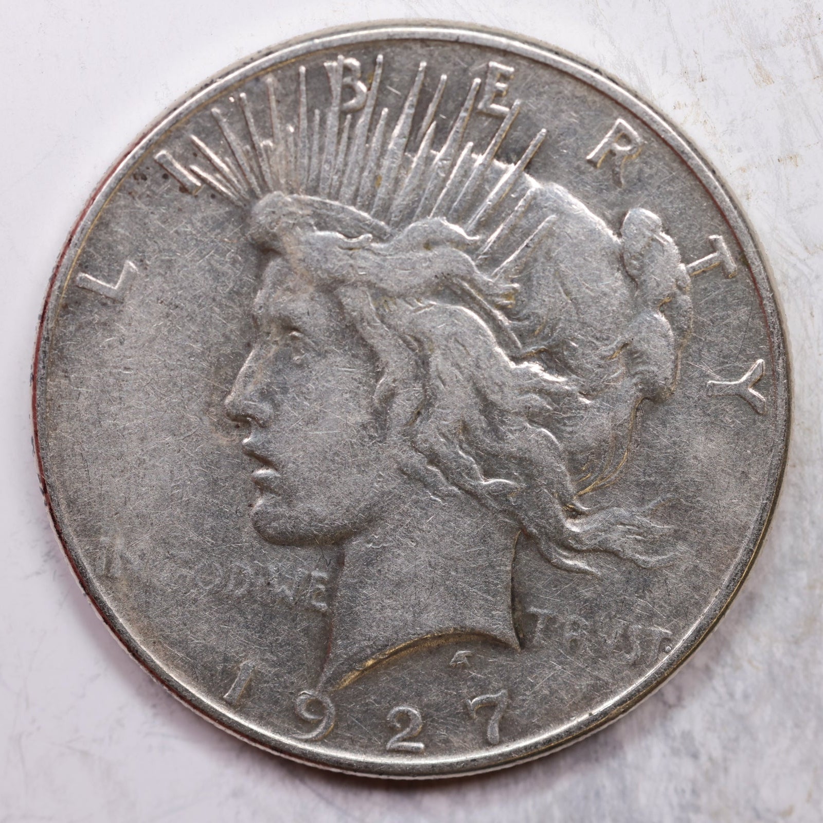 1927-S Peace Dollar, Extra Fine Circulated Coin, Store #DR0346