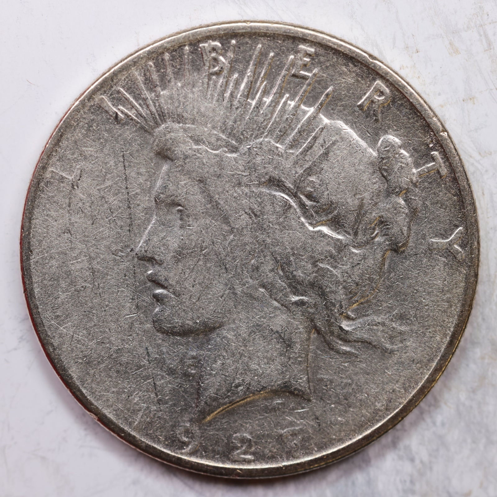 1927-S Peace Silver Dollar, Fine Circulated Coin, Store Sale #DR0347