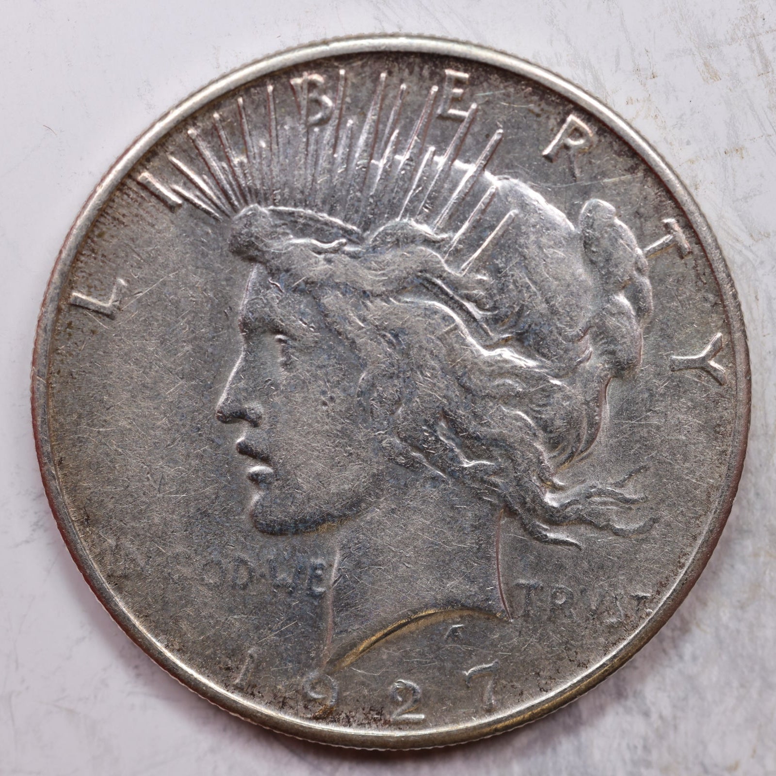 1927-S Peace Silver Dollar, Extra Fine Circulated Coin, Store Sale #DR0348