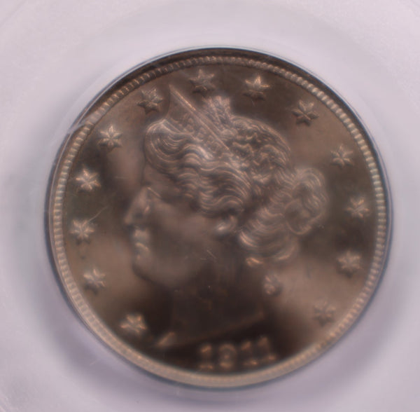 1911 Liberty Nickel., Mint State., PCGS MS-64., Store #GNL004