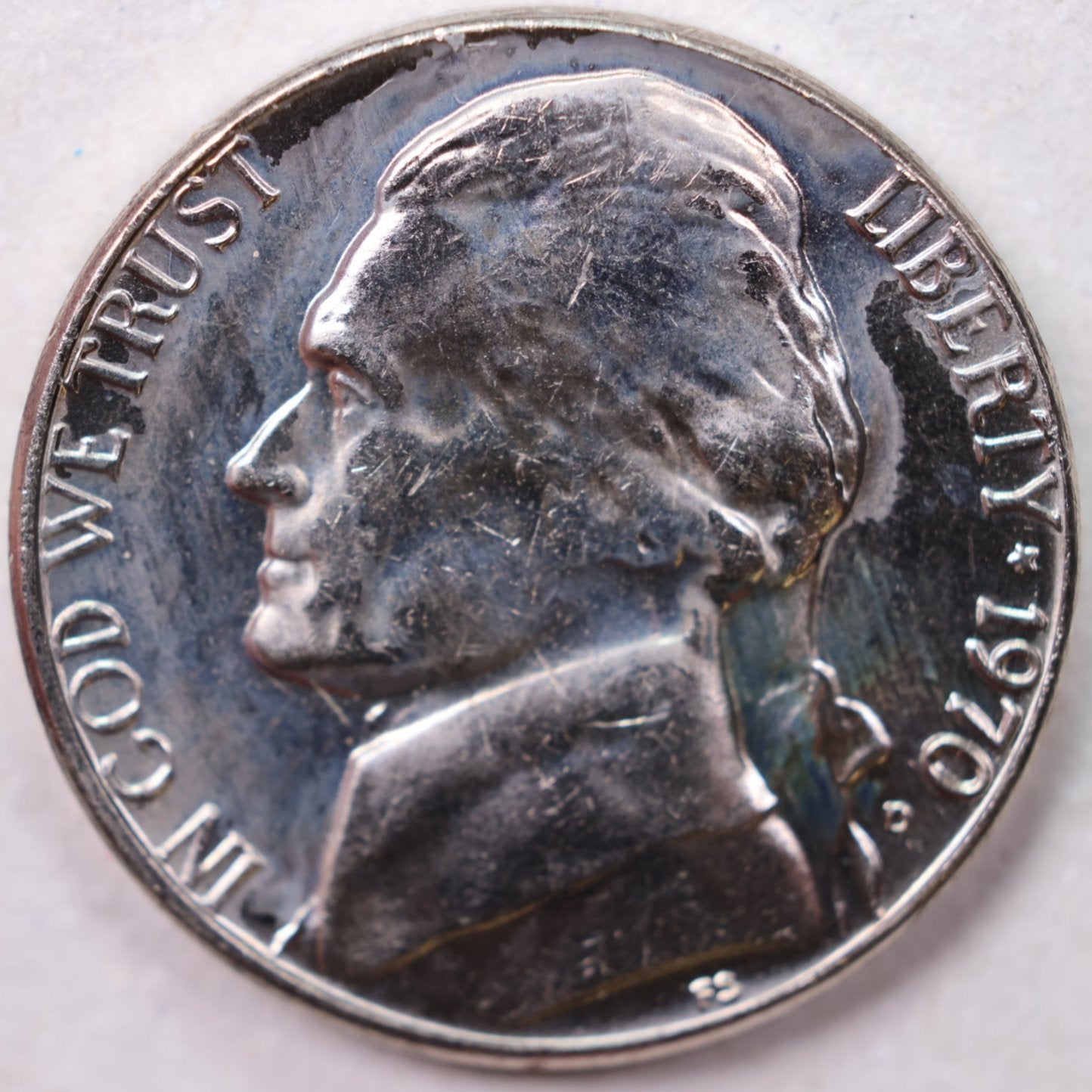 1970-D Jefferson Nickel, Uncirculated coin, Store #UN970D