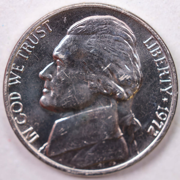 1972 Jefferson Nickel, Uncirculated coin, Store #UN972