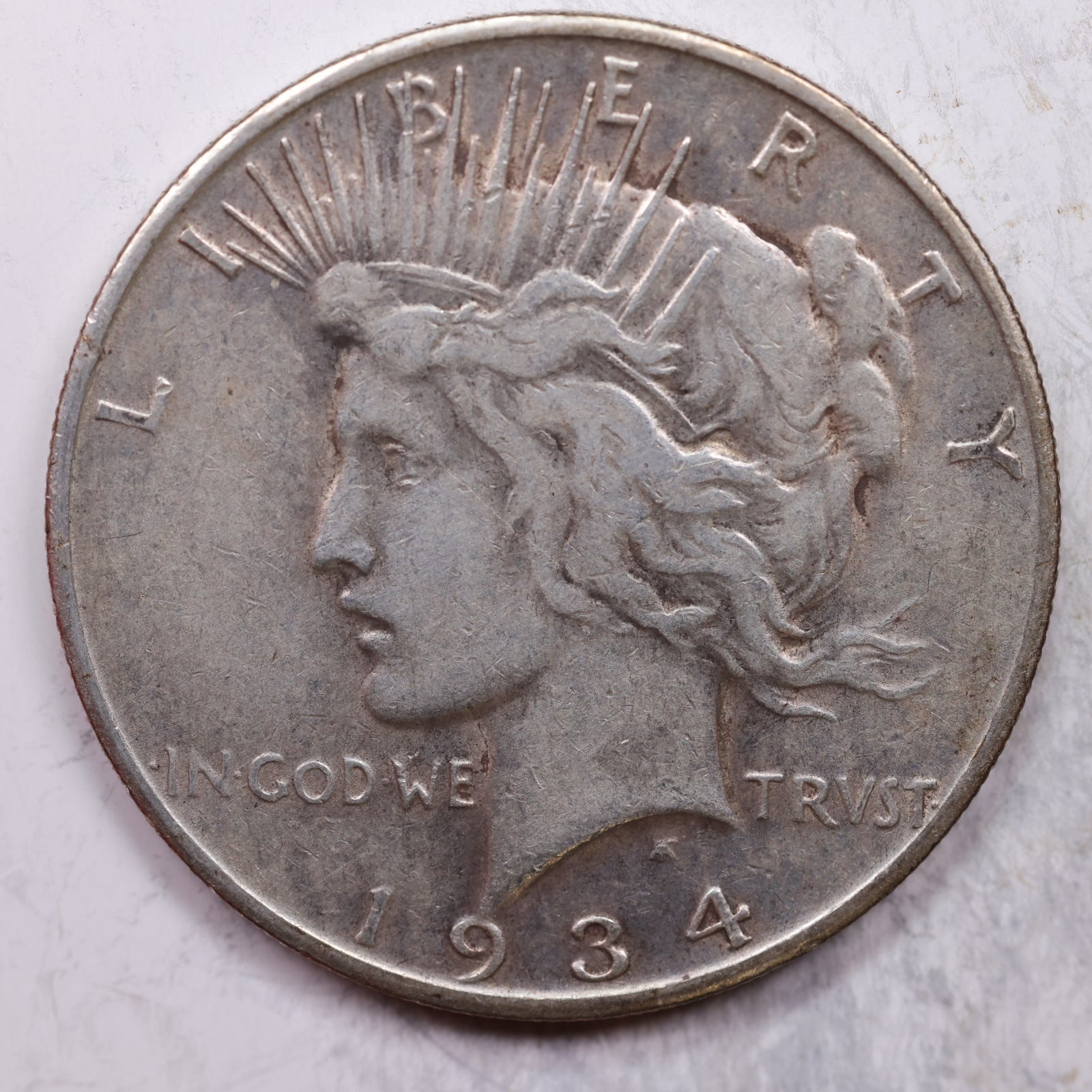 1934-S Peace Silver Dollar, Very Fine Circulated Coin, Store Sale #DR0365