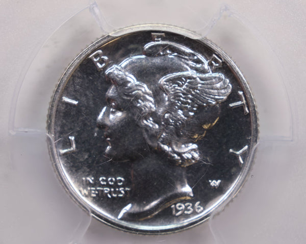 1936 Mercury Silver Dime., Proof Strike., PCGS PR66., CAC., Store #GDE008