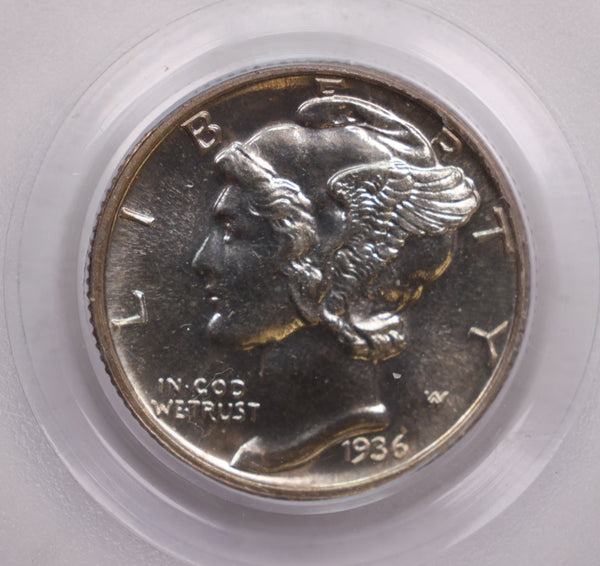 1936 Mercury Silver Dime., Proof Strike., PCGS PR66., CAC., Store #GDE009