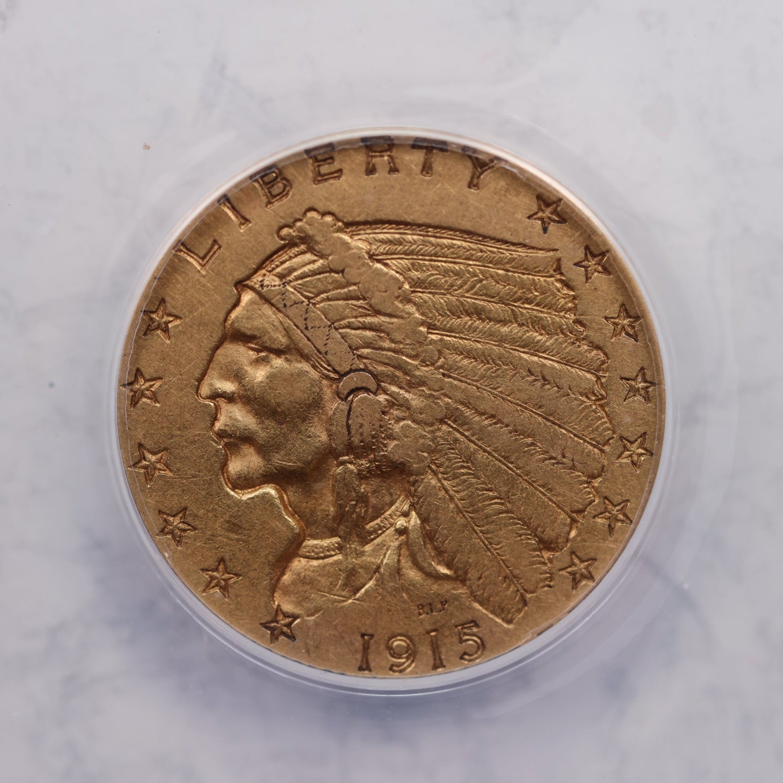 1915 $2.50 Quarter Gold Eagle, ANACS EF-45, Gold Coin, Store Sale#G0040