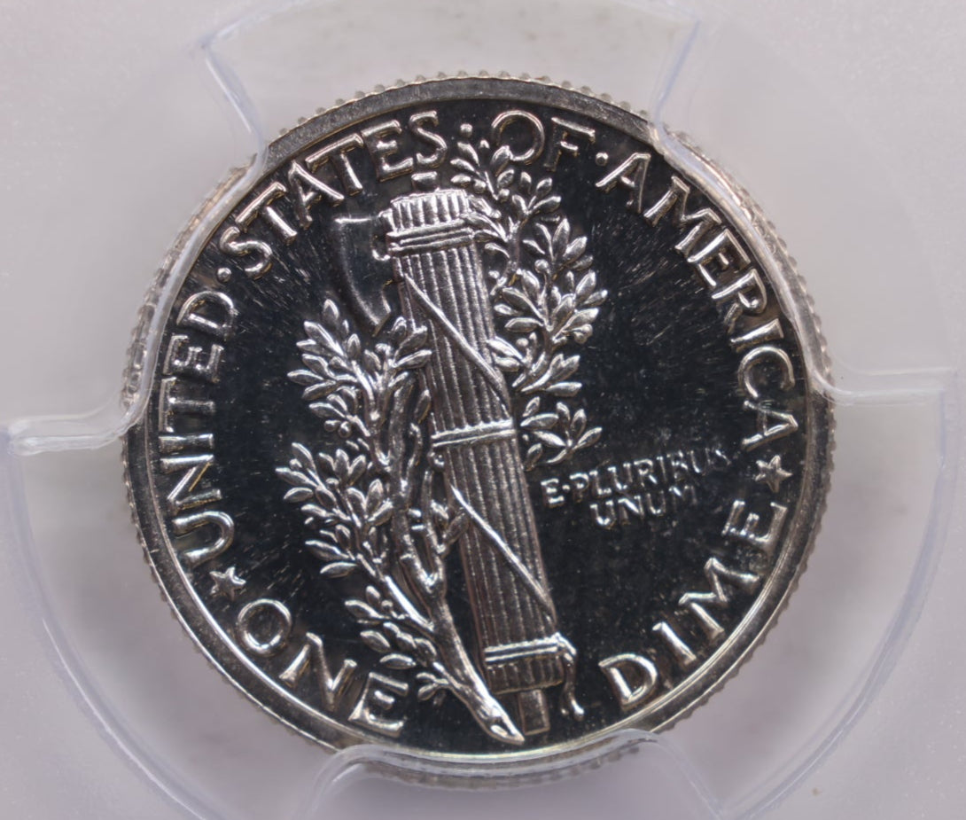 1938 Mercury Silver Dime., Proof Strike., PCGS PR66., CAC., Store #GDE010