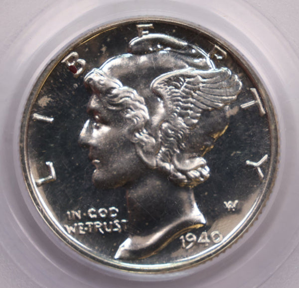 1940 Mercury Silver Dime., Proof Strike., PCGS PR66., CAC., Store #GDE012