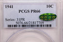 1941 Mercury Silver Dime., Proof Strike., PCGS PR66., CAC., Store