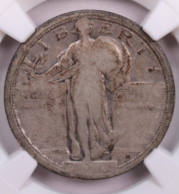 1916 Standing Liberty Quarter., NGC VG-8., KEY DATE., Store #GQR0001