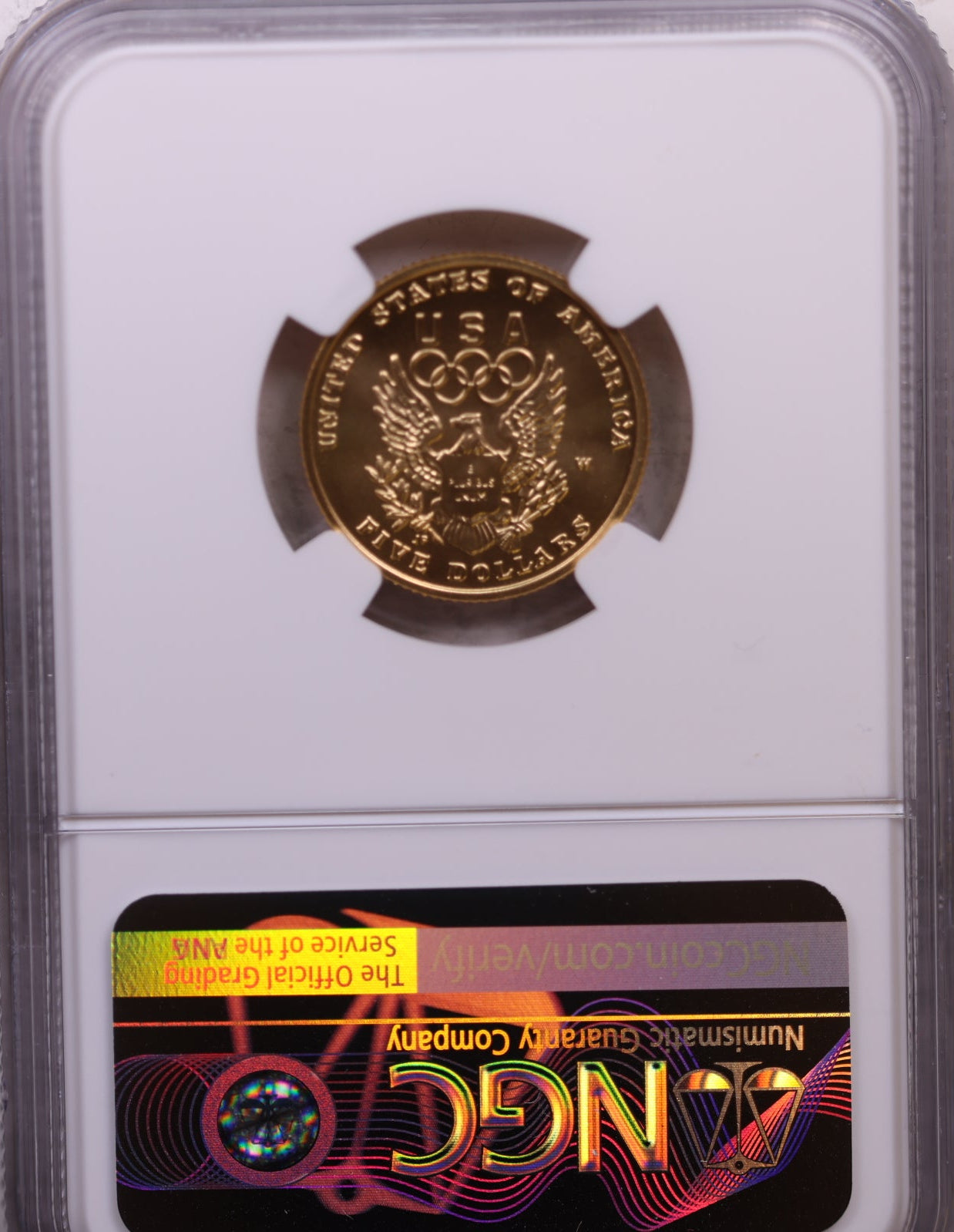 1992-W $5, Gold Commemorative, Mint Strike, NGC MS-70, Store #GMC001.