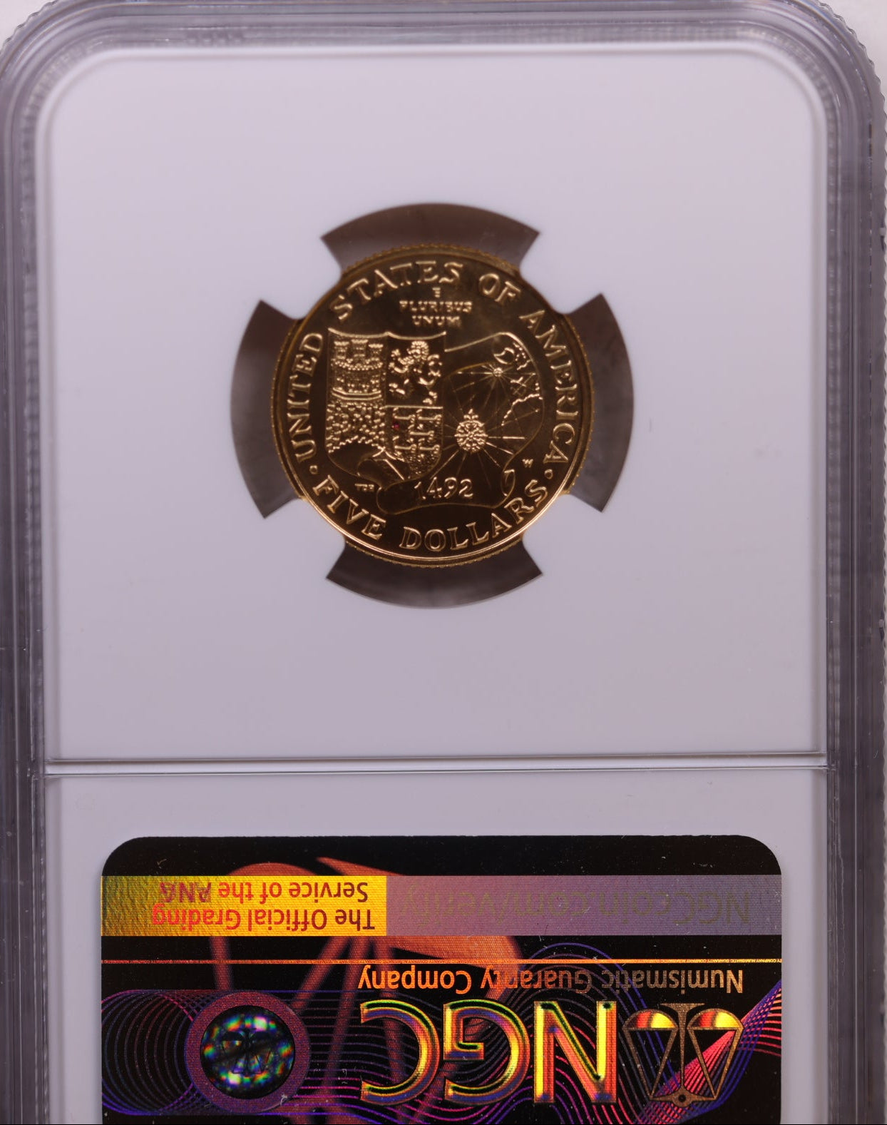 1992-W $5, Gold Commemorative, Mint Strike, NGC MS-69, Store #GMC003.