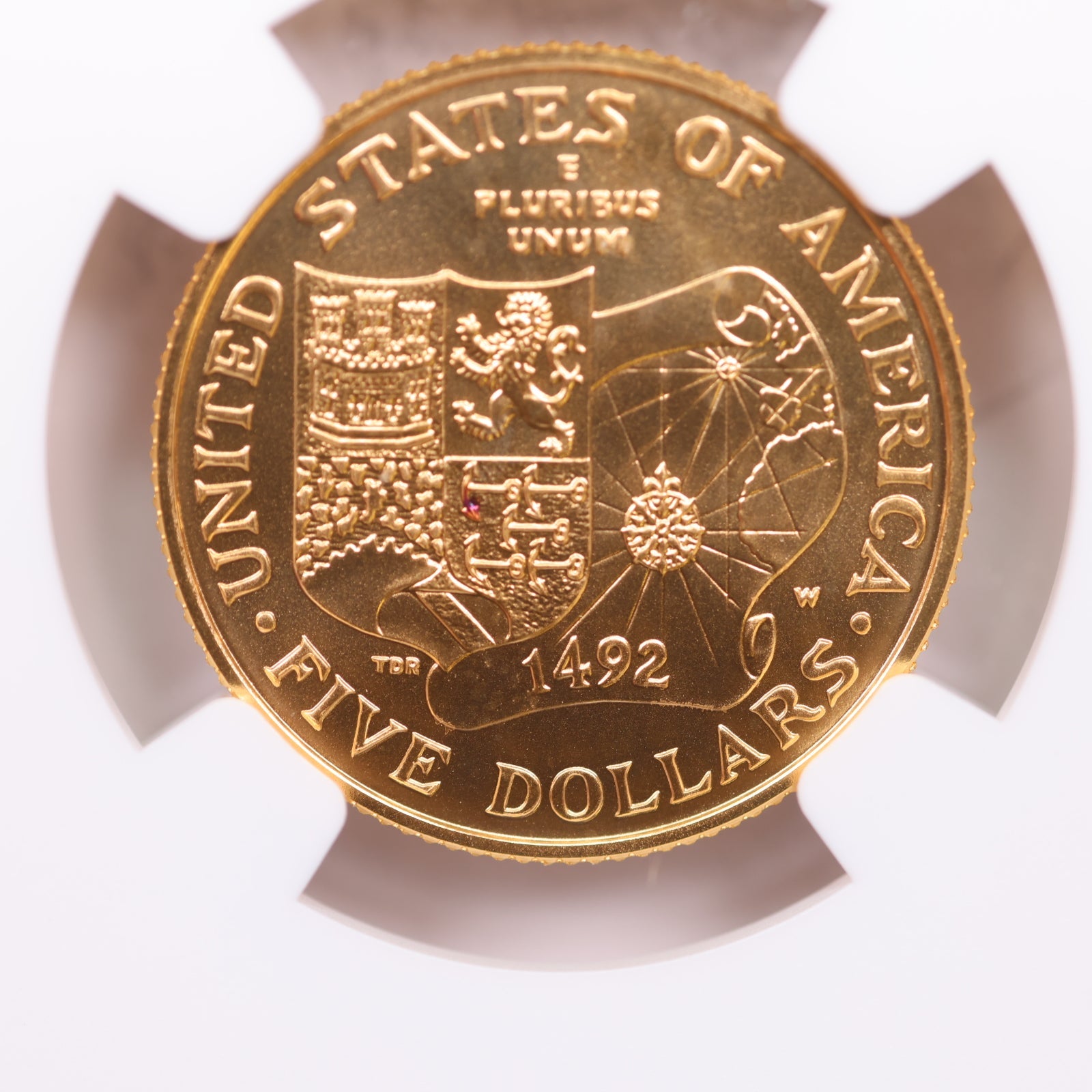 1992-W $5, Gold Commemorative, Mint Strike, NGC MS-69, Store #GMC003.