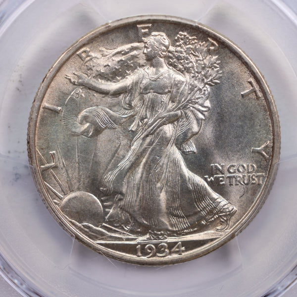 1934-S Walking Liberty Half Dollar., PCGS MS-64 CAC., Store #GHR0009