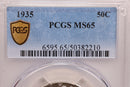 1935 Walking Liberty Half Dollar., PCGS MS-65., Store