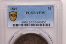 1849 Seated Liberty Dollar., PCGS VF35., Affordable Store Sale