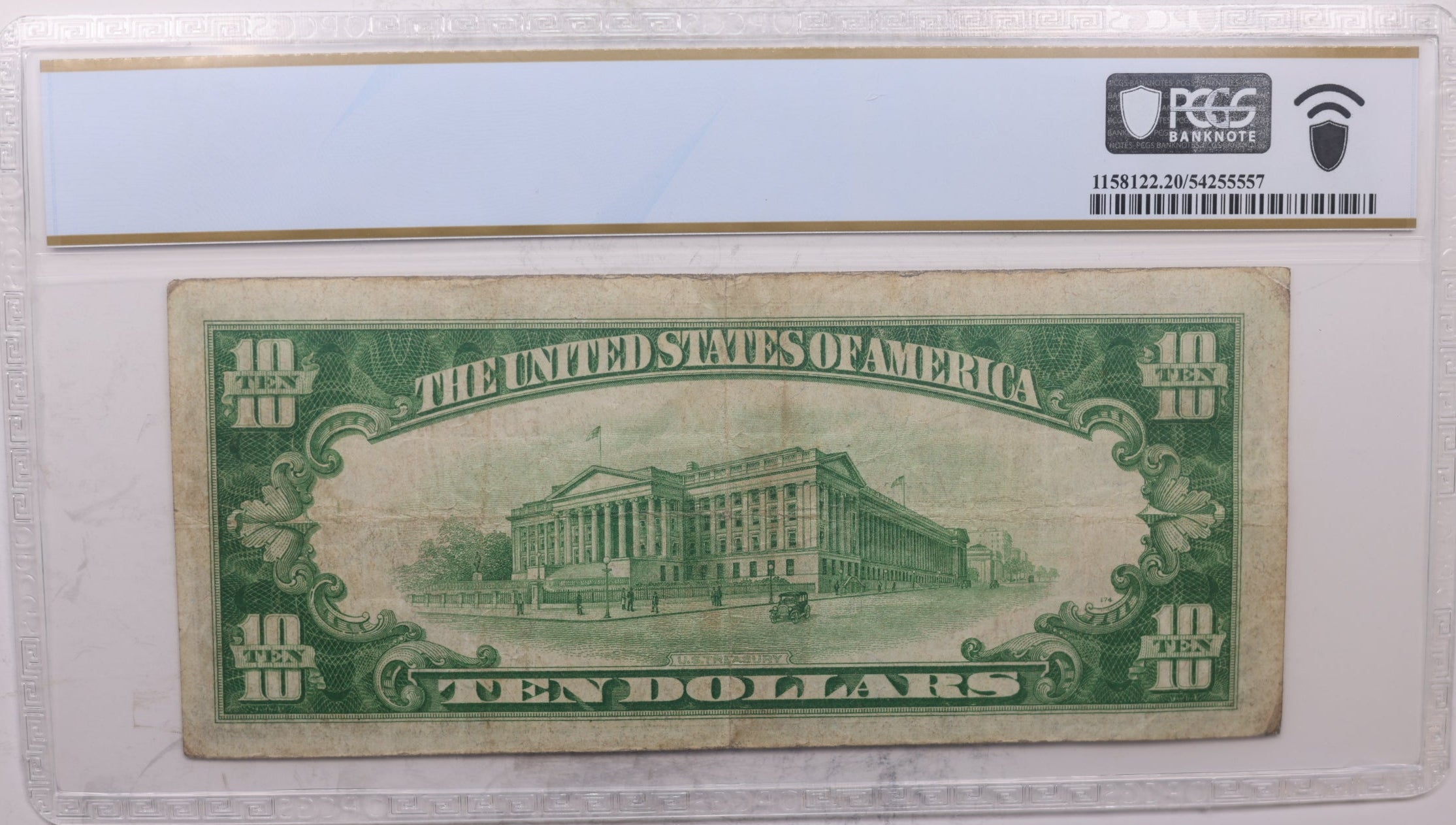 1929 $10 National Currency, Charlottesville, VA, PCGS VF20. Store #SGNB001.