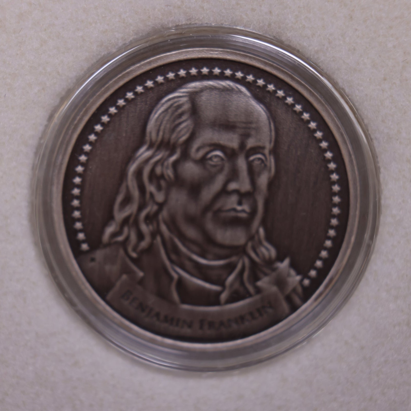 FOUNDERS of LIBERTY, BENJAMIN FRANKLIN, .999 Silver Coin, 1 Troy Ounce, Store #SR084