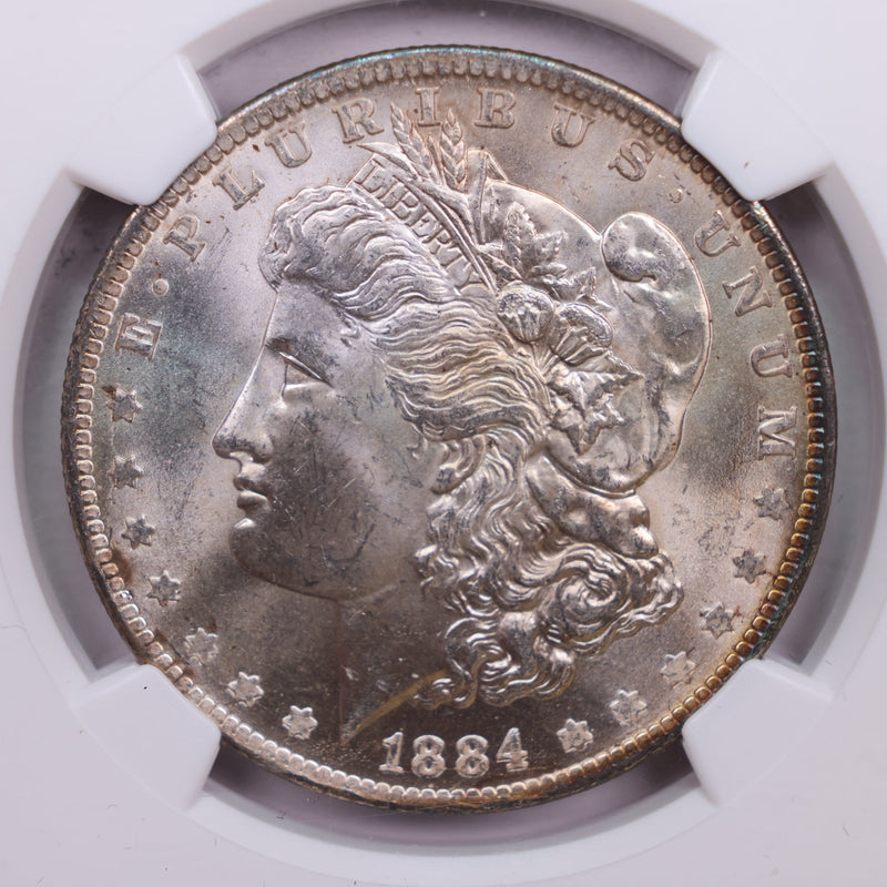 1884-O Morgan Silver Dollar., NGC MS-64., Store Sale