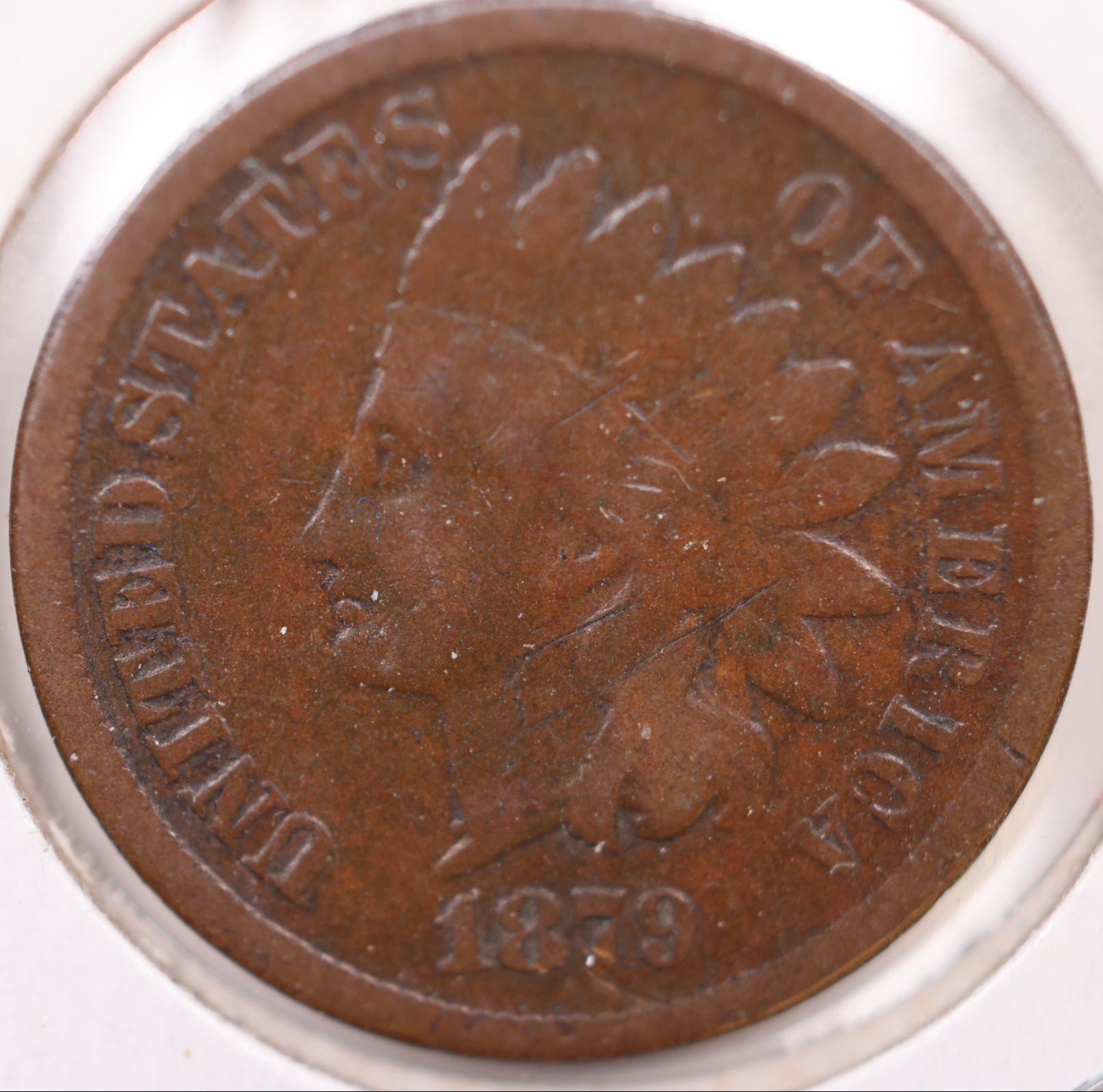1879 Indian Head Cent, Very Good Circulated Coin, Store #CT0912