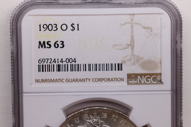 1903-O Morgan Silver Dollar., NGC MS63., Store Sale