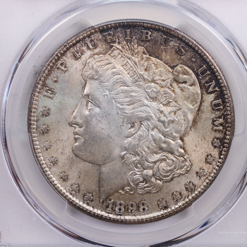 1898-S Morgan Silver Dollar., PCGS MS-64., Store Sale