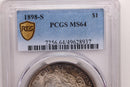 1898-S Morgan Silver Dollar., PCGS MS-64., Store Sale