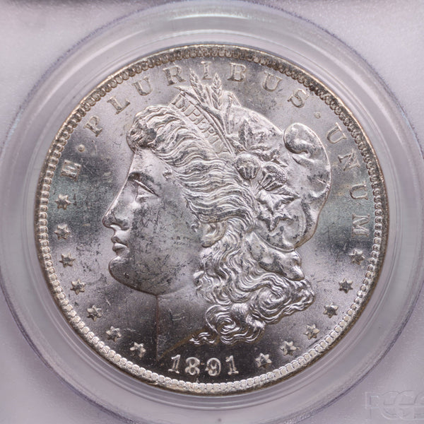1891-CC Morgan Silver Dollar., PCGS MS-63., Store Sale # GDR057