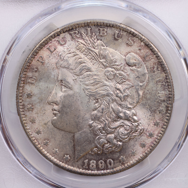 1890-S Morgan Silver Dollar., PCGS MS-64., Store Sale
