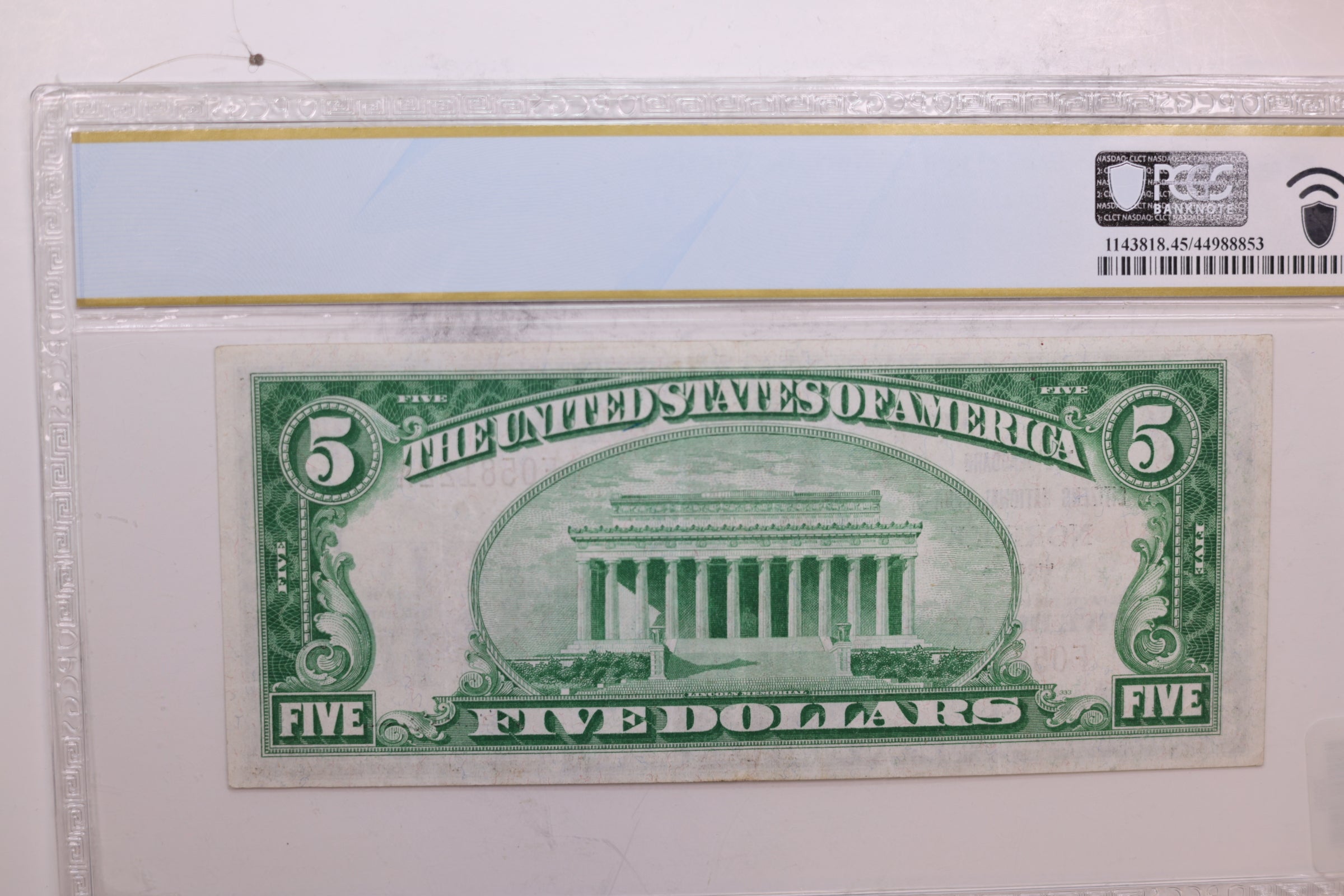 1929 $5 National Currency., "Norfolk".,  PCGS XF-45., Store #SGNB007
