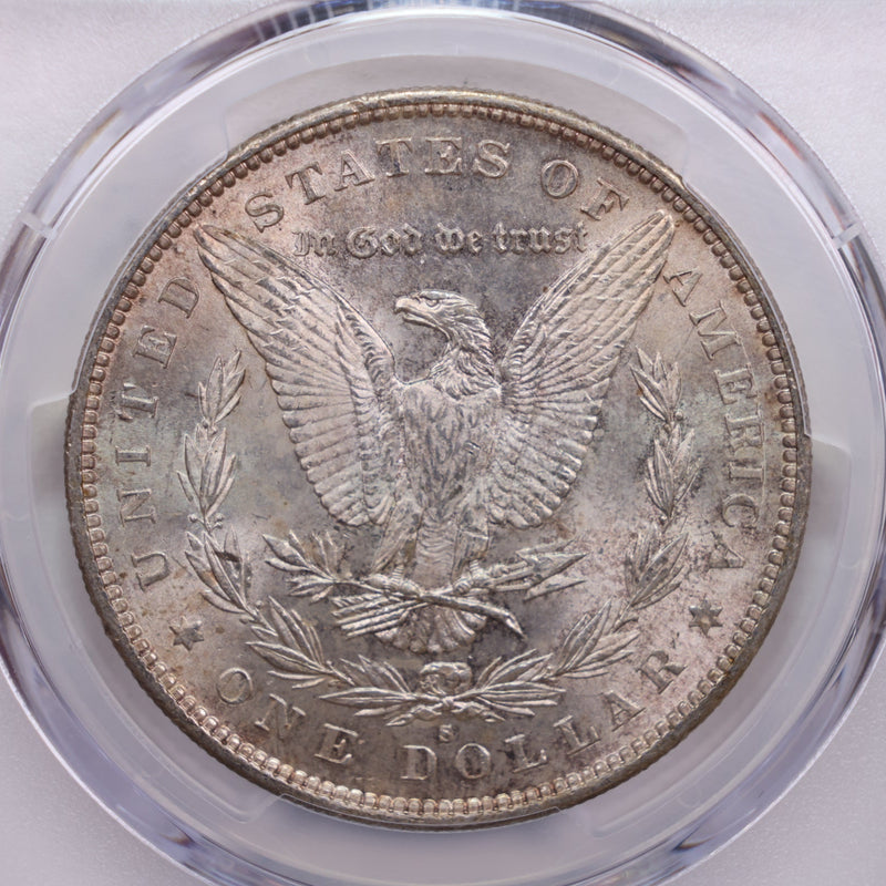 1890-S Morgan Silver Dollar., PCGS MS-64., Store Sale
