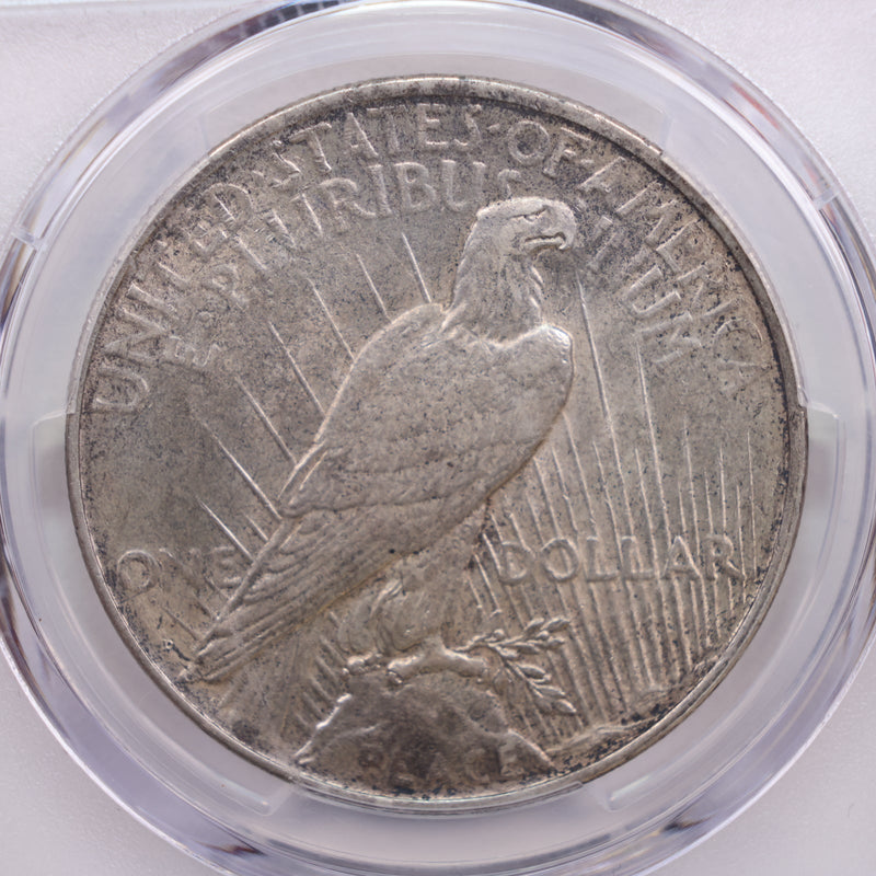 1927-D Peace Silver Dollar., PCGS AU-58., Store Sale