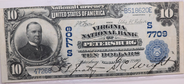1902 $10 National Currency., Petersburg, VA. Store #06173