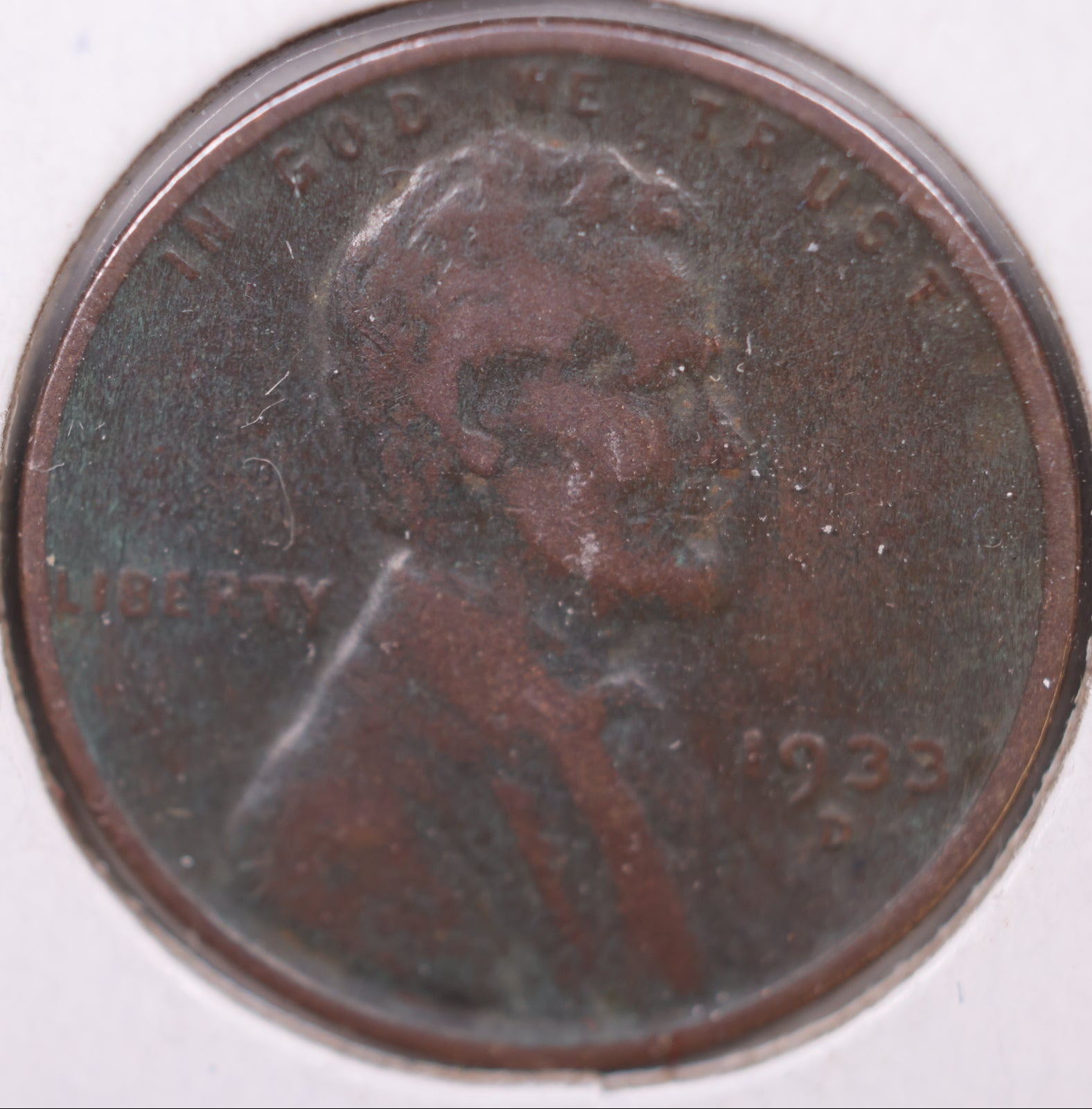 1933 D Lincoln Wheat Cent, Extra Fine Circulated Coin, Store #CT0935