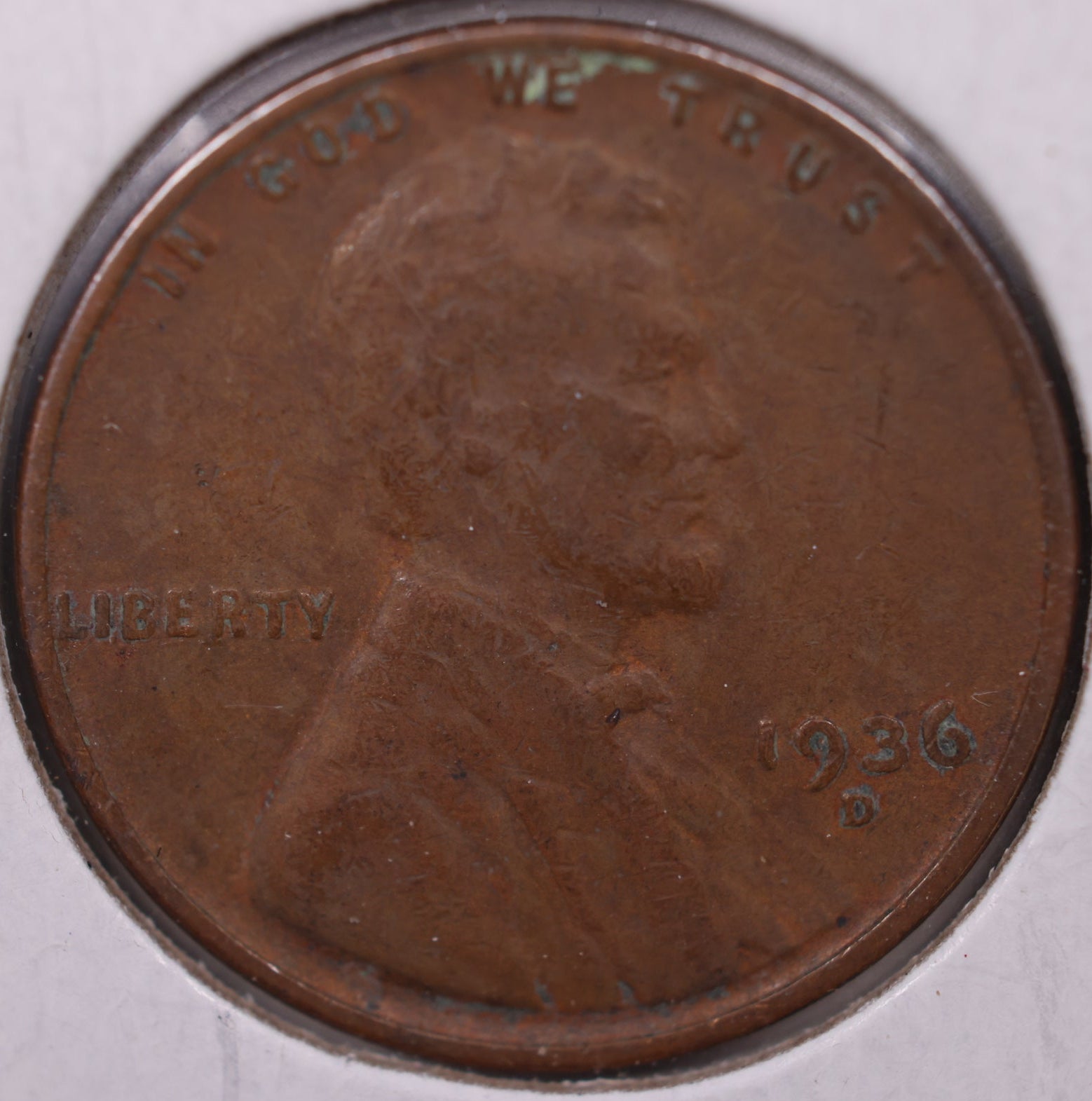1936 D Lincoln Wheat Cent, Extra Fine Circulated Coin, Store #CT0944