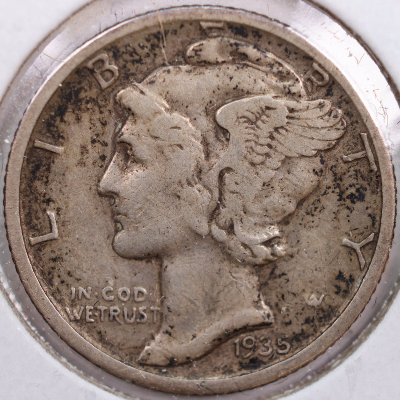 1935-S Mercury Dime, Extra Fine Circulated Coin, Store #DE0122