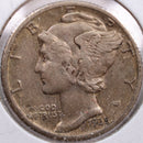 1935-S Mercury Silver Dime, Extra Fine+ Circulated Coin, Store